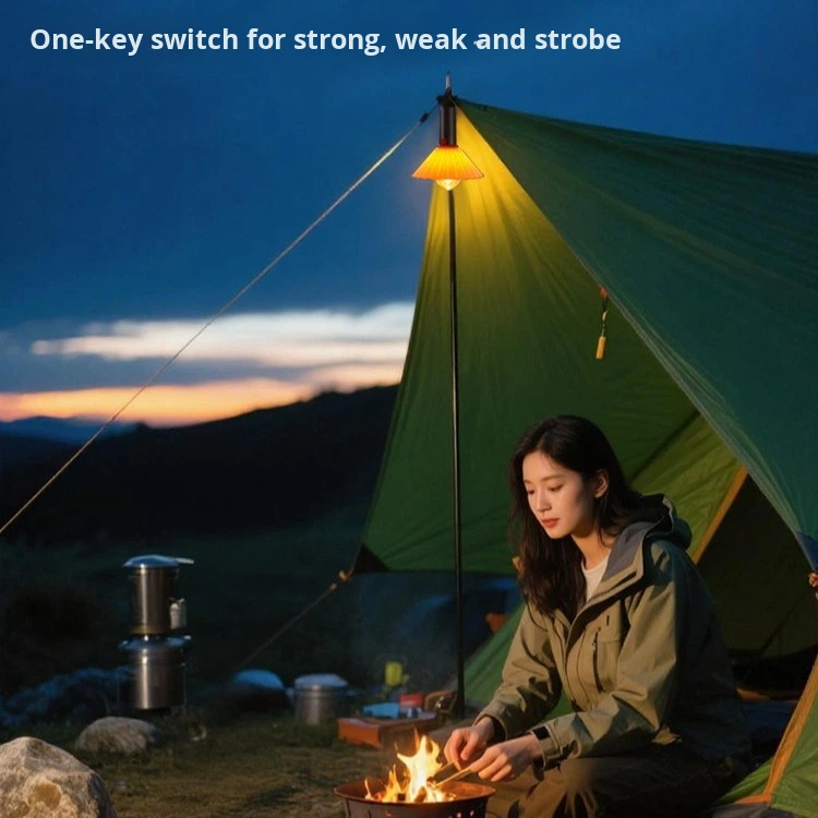 ⁦Lanterne de Camping Rechargeable 3 Niveaux de Luminosité avec Crochet de Suspension - مصباح تخييم وطوارئ قابل للشحن مع خطاف تعليق و3 مستويات إضاءة⁩ - الصورة ⁦17⁩