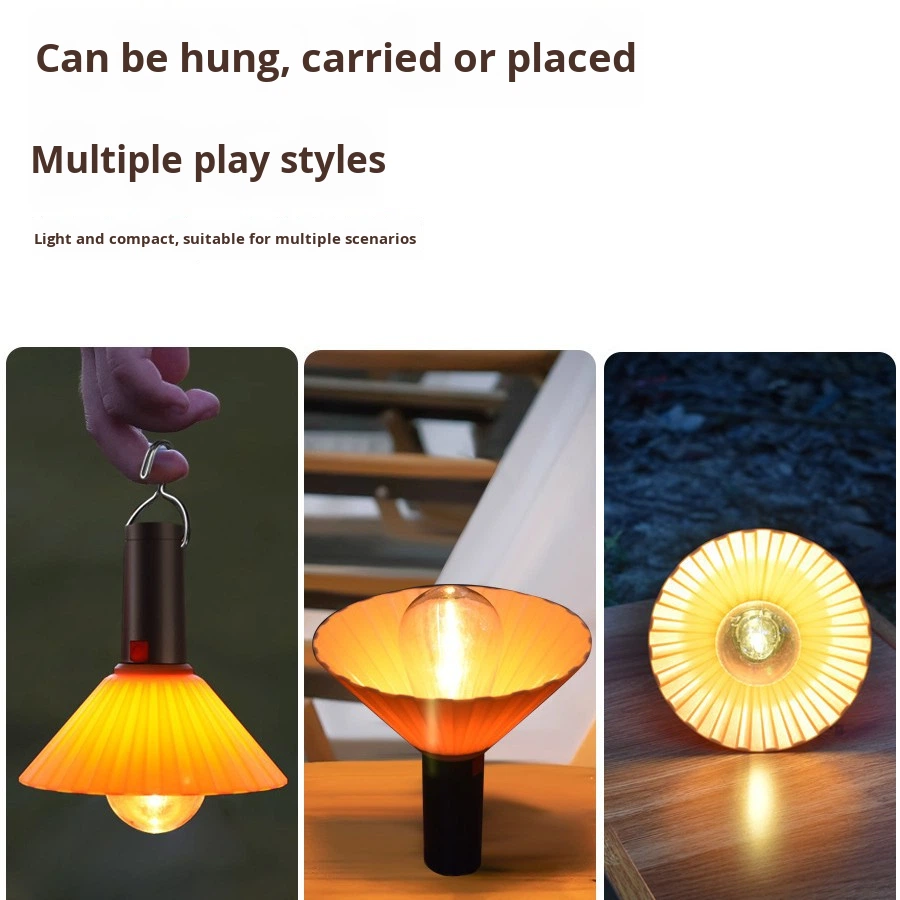 ⁦Lanterne de Camping Rechargeable 3 Niveaux de Luminosité avec Crochet de Suspension - مصباح تخييم وطوارئ قابل للشحن مع خطاف تعليق و3 مستويات إضاءة⁩ - الصورة ⁦7⁩