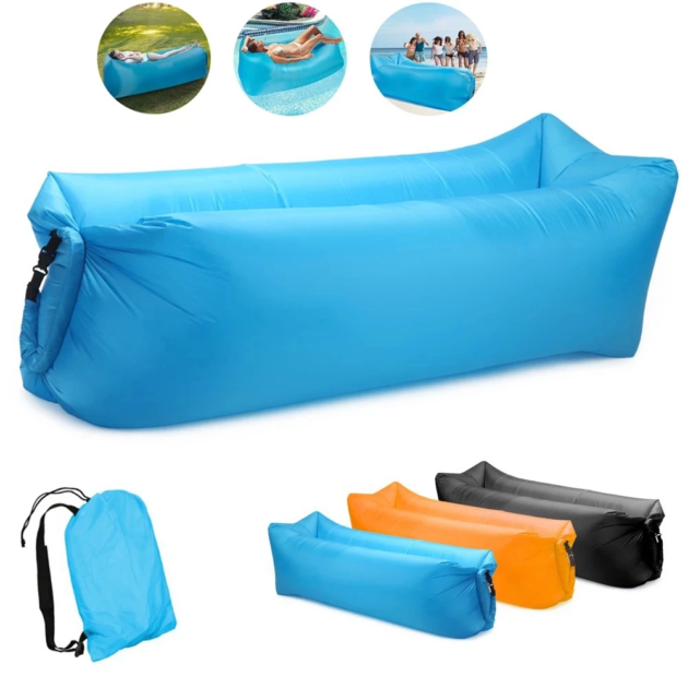 Lay Bag Pouf de Comping Gonflable كرسي هوائي قابل للنفخ