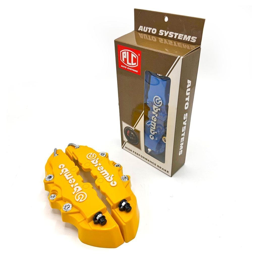 Lot de 2 caches étriers de frein de voiture durables 3D 25cm - الصورة 2