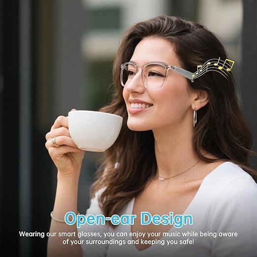 ⁦Lunettes Connectées F20 de Traduction IA et Audio Open-Ear Bluetooth 5.4 - نظارات المترجم الذكية بالذكاء الاصطناعي⁩ - الصورة ⁦8⁩