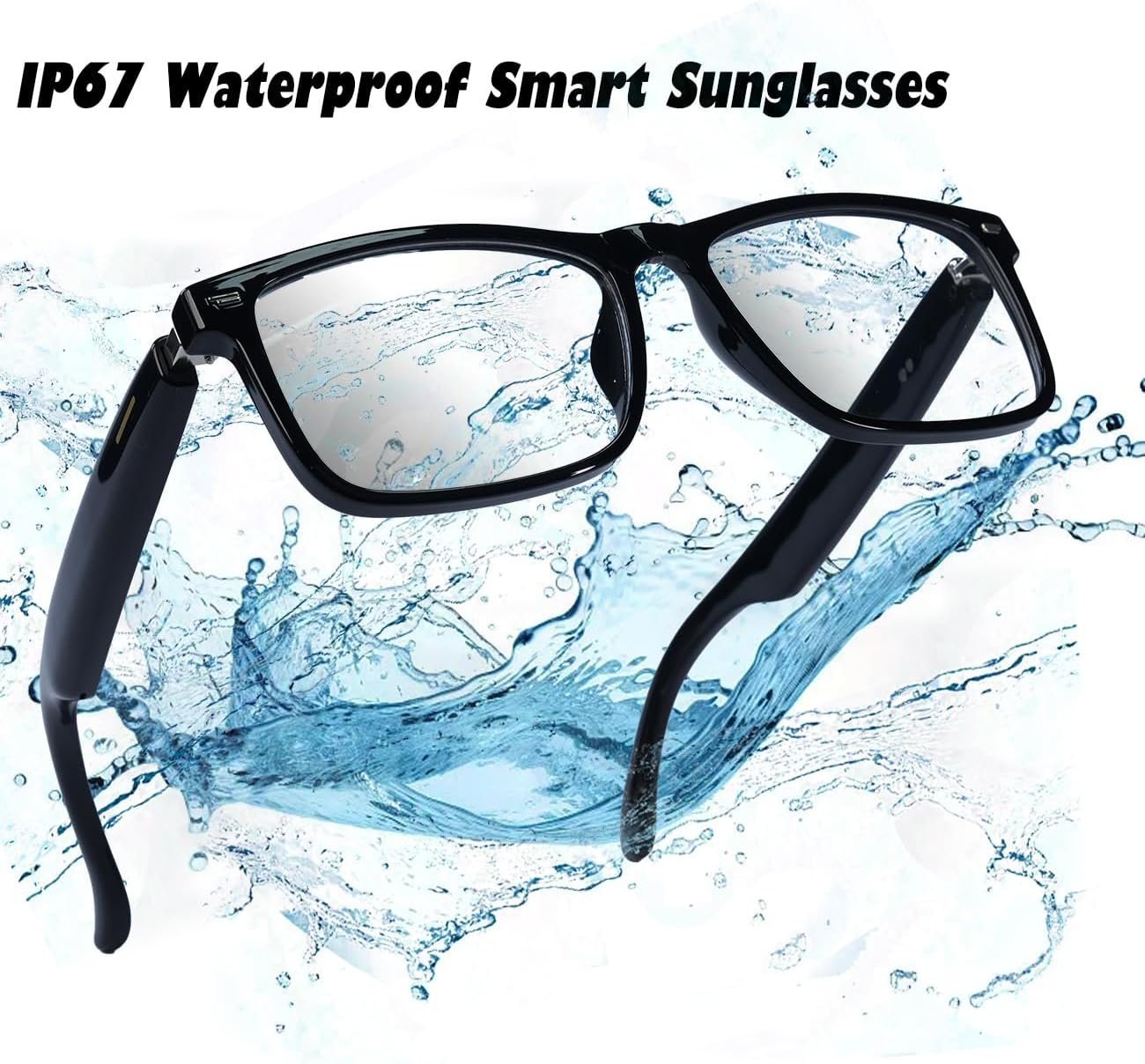 ⁦Lunettes Connectées GS03 de Traduction IA et Audio Open-Ear Bluetooth 5.4 - نظارات المترجم الذكية بالذكاء الاصطناعي⁩ - الصورة ⁦12⁩