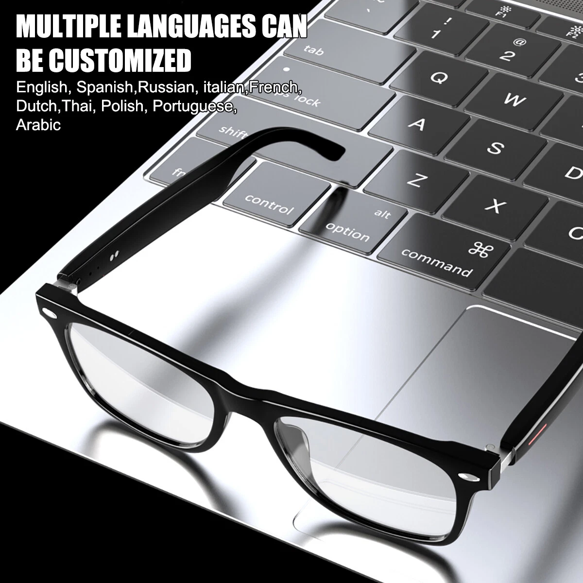 ⁦Lunettes Connectées GS03 de Traduction IA et Audio Open-Ear Bluetooth 5.4 - نظارات المترجم الذكية بالذكاء الاصطناعي⁩ - الصورة ⁦22⁩