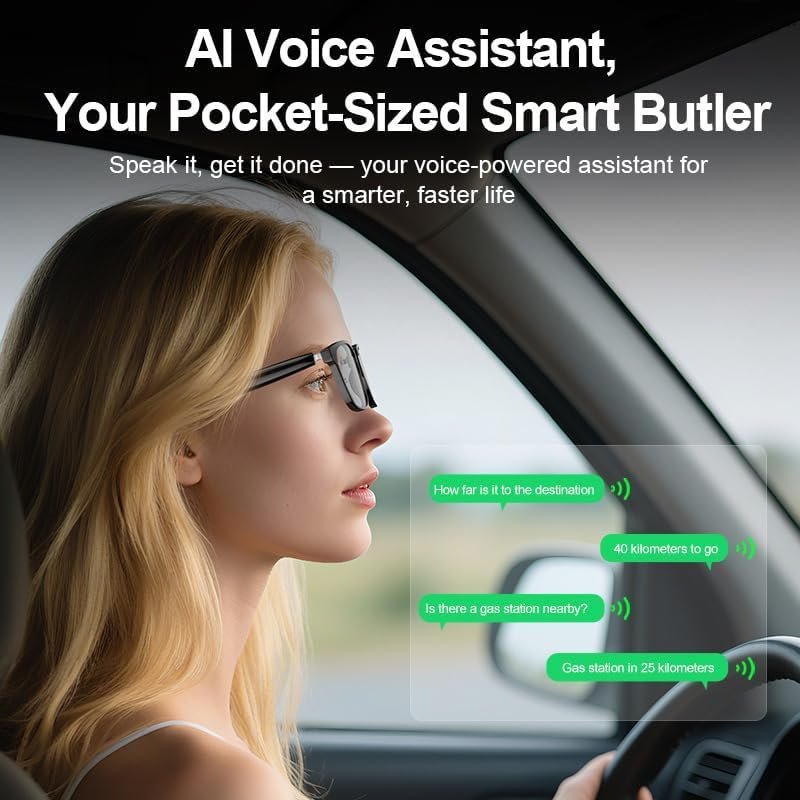 ⁦Lunettes Connectées GS03 de Traduction IA et Audio Open-Ear Bluetooth 5.4 - نظارات المترجم الذكية بالذكاء الاصطناعي⁩ - الصورة ⁦5⁩