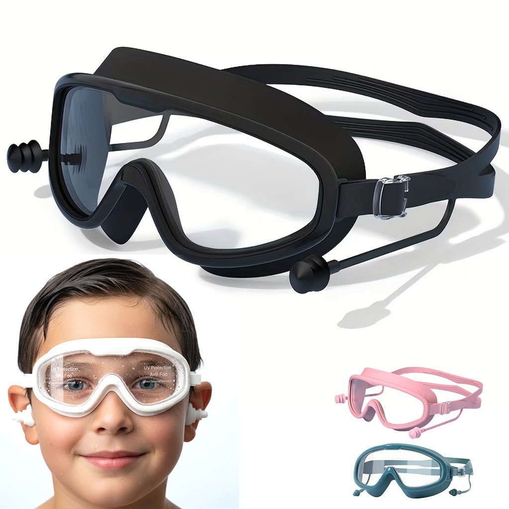 Lunettes de Natation Anti-Buée et Protection UV400 - نظارات سباحة احترافية مضادة للضباب والأشعة فوق البنفسجية برؤية 180درجة
