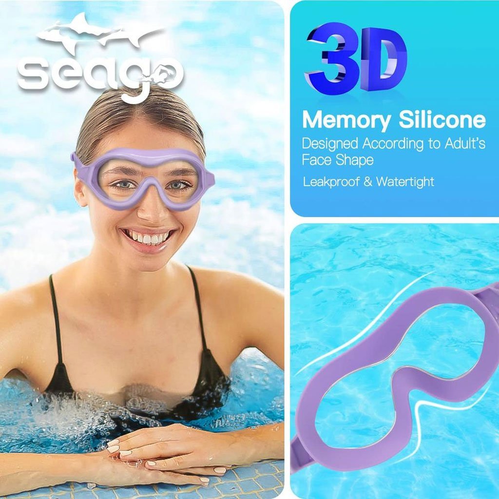 Lunettes de Natation Anti-Buée et Protection UV400 - نظارات سباحة احترافية مضادة للضباب والأشعة فوق البنفسجية برؤية 180درجة - الصورة 11