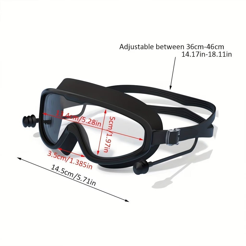 ⁦Lunettes de Natation Anti-Buée et Protection UV400 - نظارات سباحة احترافية مضادة للضباب والأشعة فوق البنفسجية برؤية 180درجة⁩ - الصورة ⁦13⁩