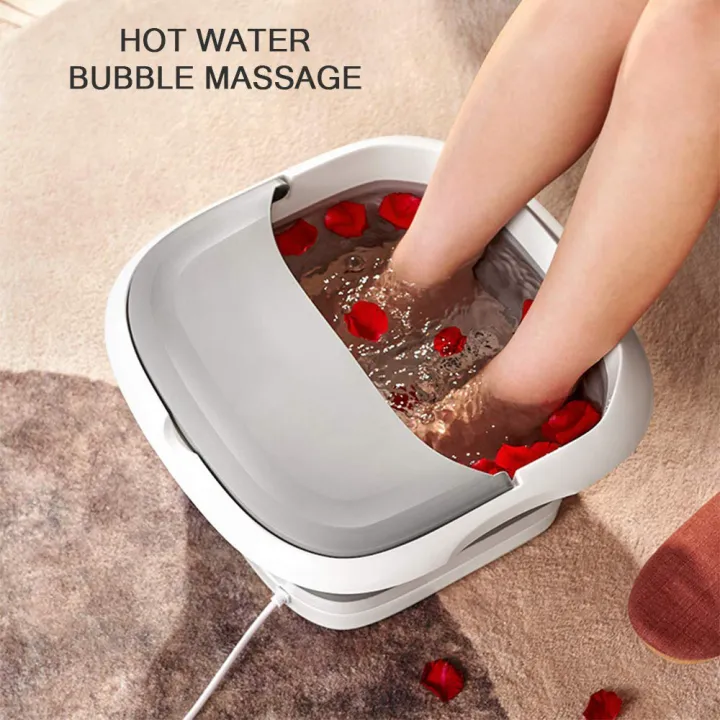 Masseur pour Pieds Pliable Hydromassant et Chauffant avec Rouleaux Shiatsu - جهاز مساج وتدليك القدمين المطور القابل للطي مع خاصية التسخين والفقاعات - الصورة 2