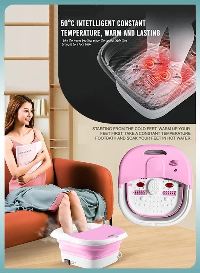 Masseur pour Pieds Pliable Hydromassant et Chauffant avec Rouleaux Shiatsu - جهاز مساج وتدليك القدمين المطور القابل للطي مع خاصية التسخين والفقاعات - الصورة 3