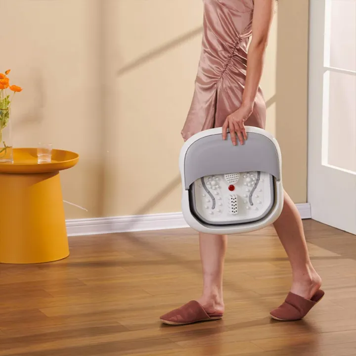 Masseur pour Pieds Pliable Hydromassant et Chauffant avec Rouleaux Shiatsu - جهاز مساج وتدليك القدمين المطور القابل للطي مع خاصية التسخين والفقاعات - الصورة 6