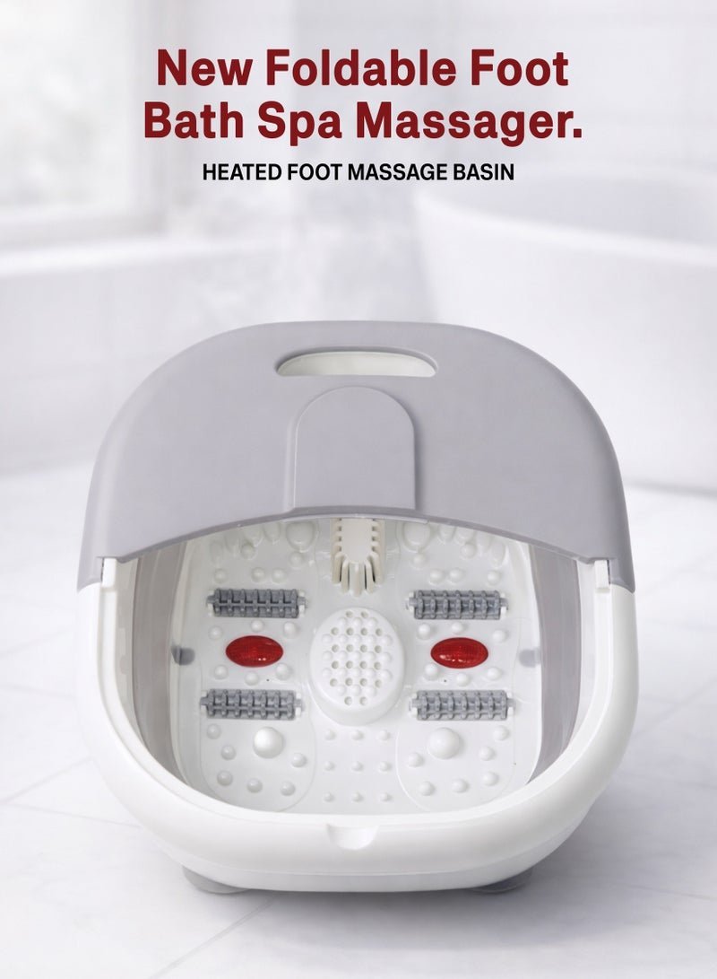 Masseur pour Pieds Pliable Hydromassant et Chauffant avec Rouleaux Shiatsu - جهاز مساج وتدليك القدمين المطور القابل للطي مع خاصية التسخين والفقاعات - الصورة 8