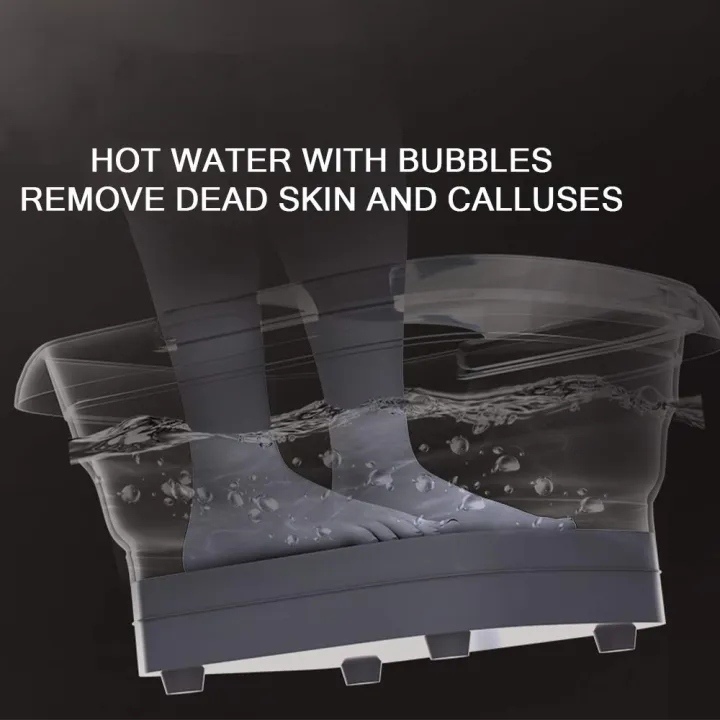 Masseur pour Pieds Pliable Hydromassant et Chauffant avec Rouleaux Shiatsu - جهاز مساج وتدليك القدمين المطور القابل للطي مع خاصية التسخين والفقاعات - الصورة 9