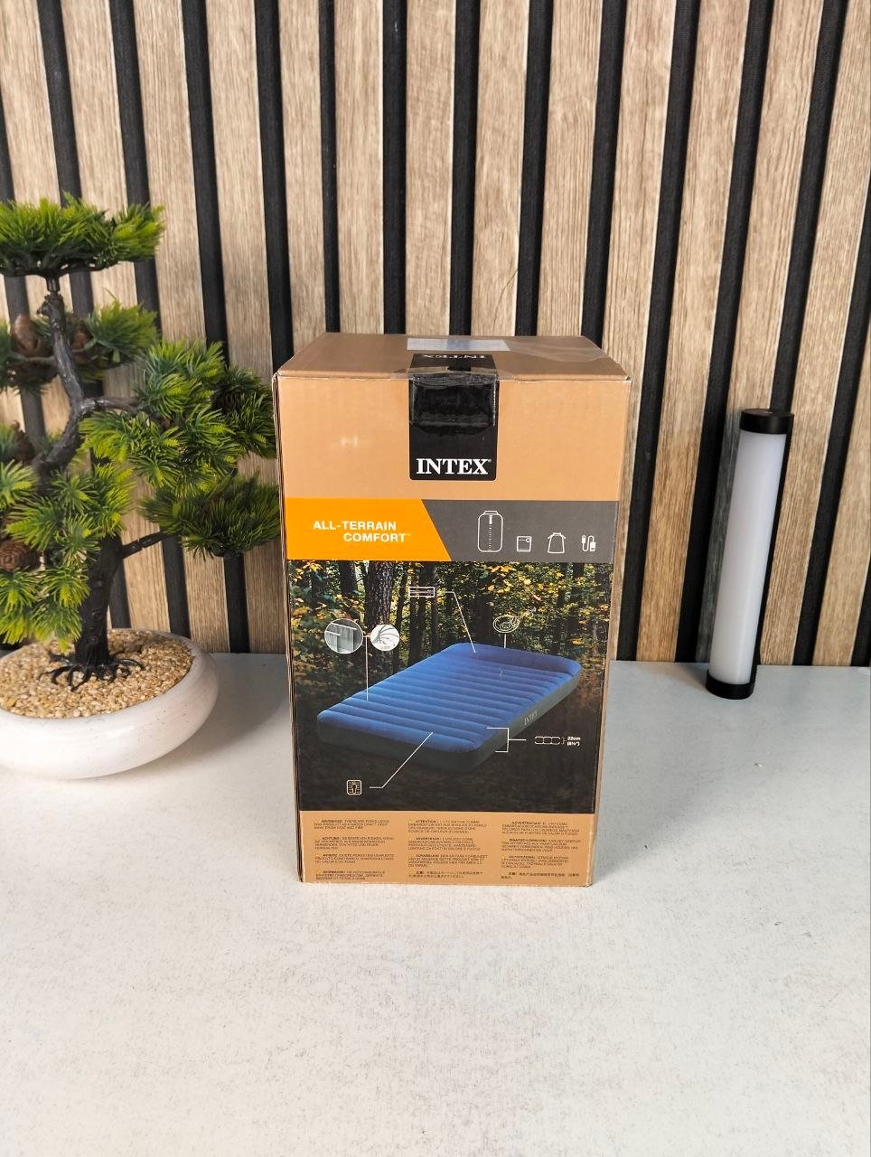 Matelas de Camping Intex TruAire Twin Technologie Fiber-Tech avec Pompe USB150 - فرشة التخييم الهوائية الفاخرة مع مضخة ومسند رأس - الصورة 2