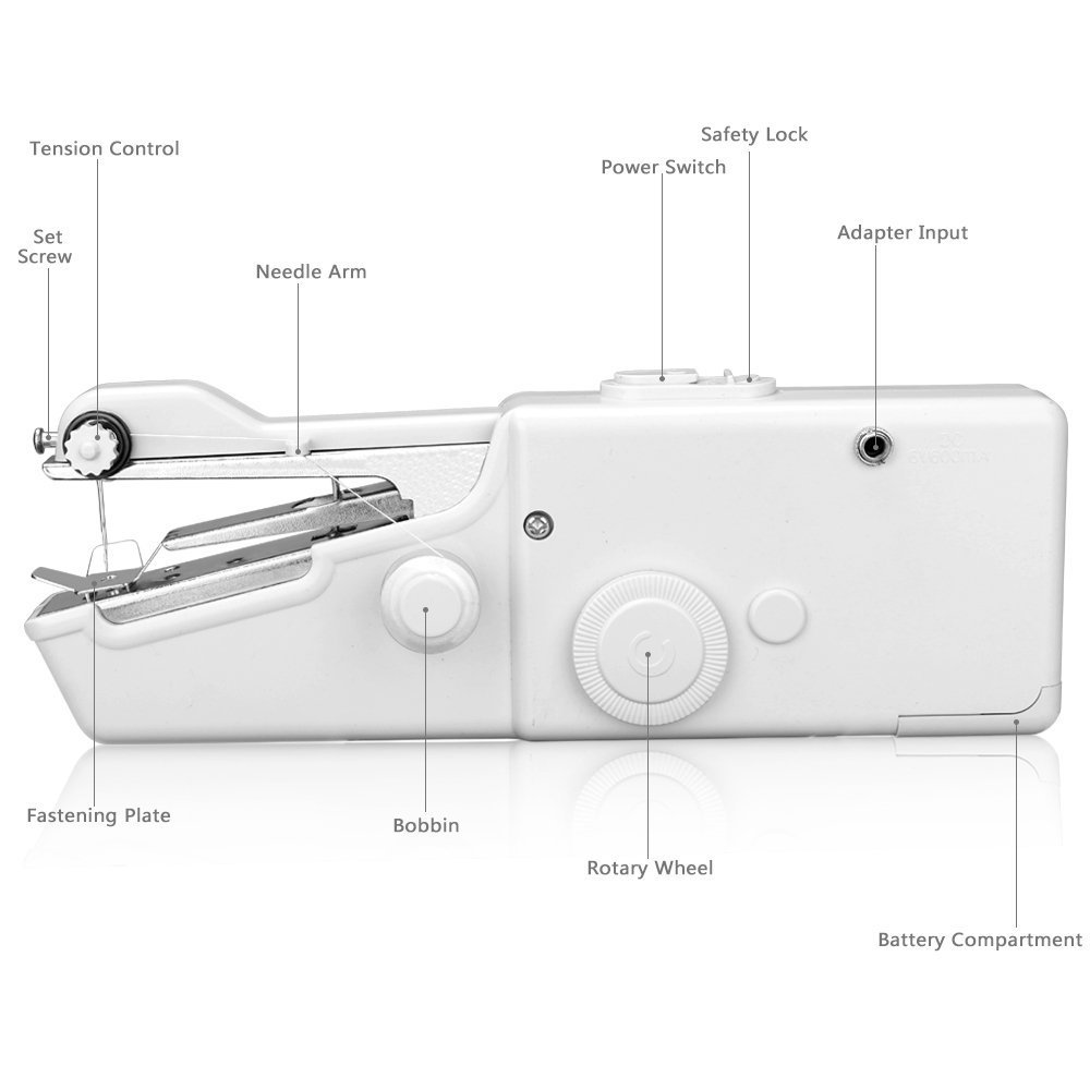 Mini Machine à coudre électrique Portable sans fil - الصورة 8