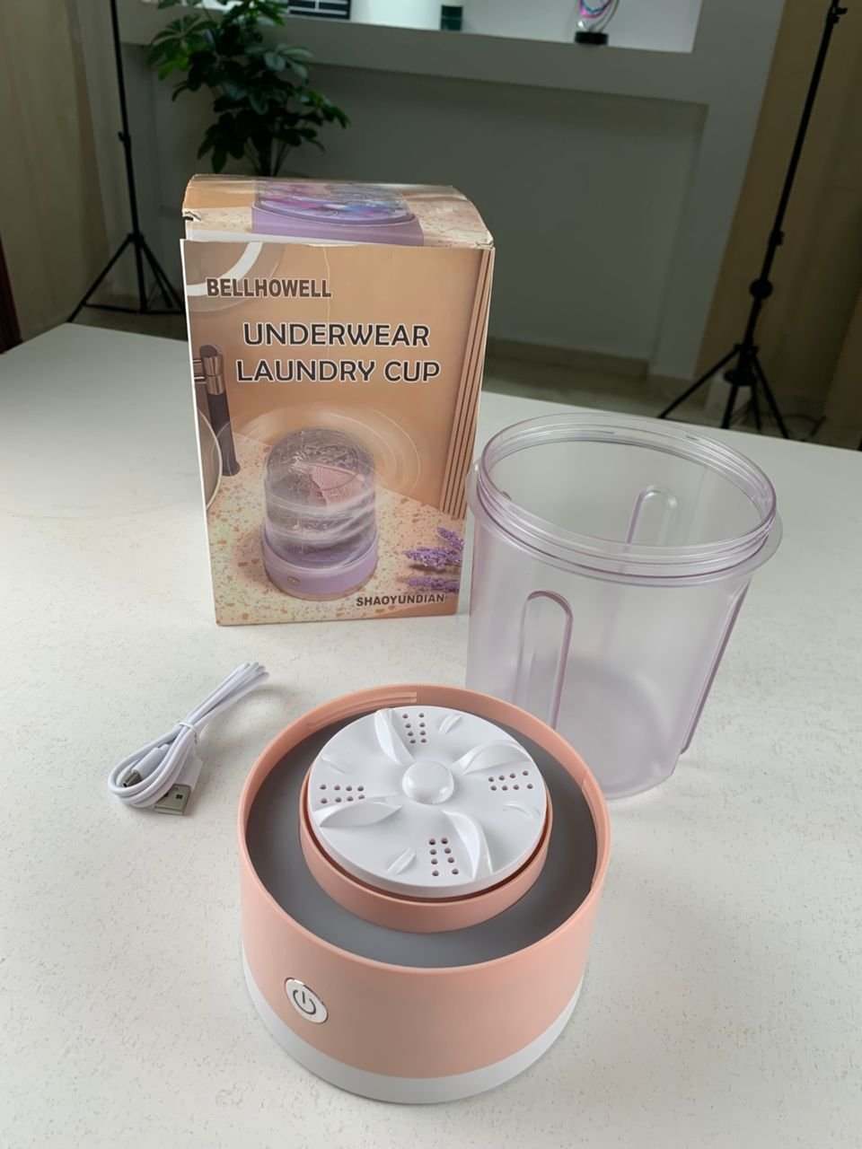 ⁦Mini-machine à laver portable rechargeable pour sous-vêtements – غسالة ملابس داخلية محمولة⁩ - الصورة ⁦3⁩