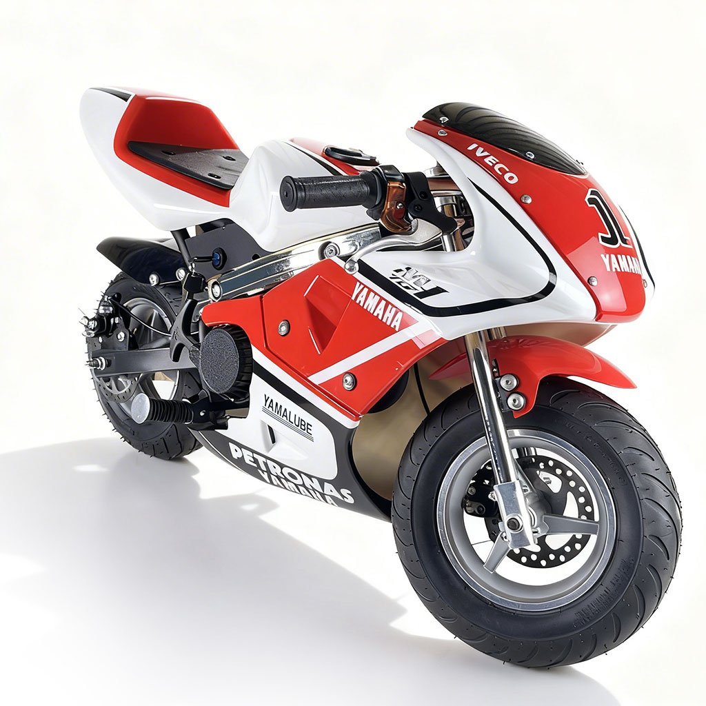 Mini Moto GP pour Enfants Moteur 49cc Démarrage à Tirette - دراجة نارية محرك بنزين - الصورة 2