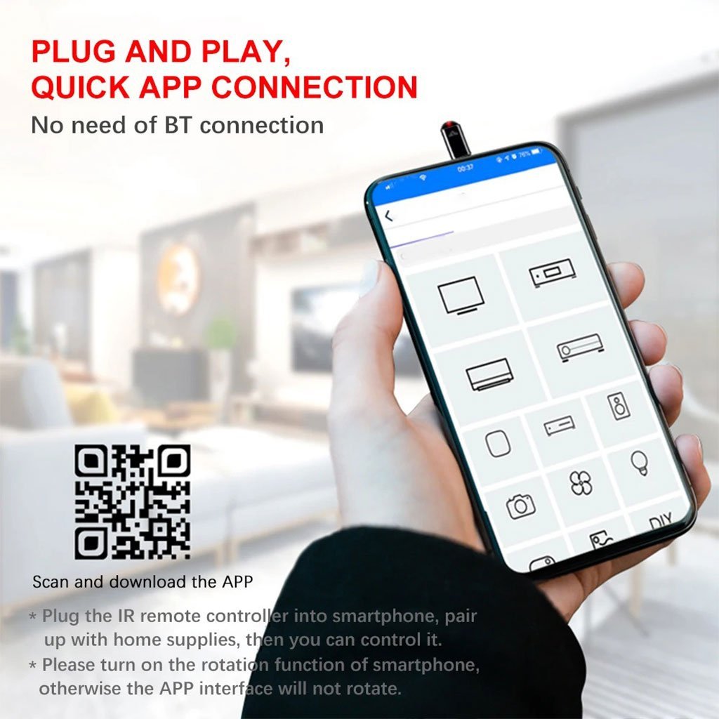 ⁦Mini Télécommande Smart infrarouge universel pour Smartphone – أداة للتحكم بالأجهزة الكهرومنزلية عن بعد⁩ - الصورة ⁦4⁩