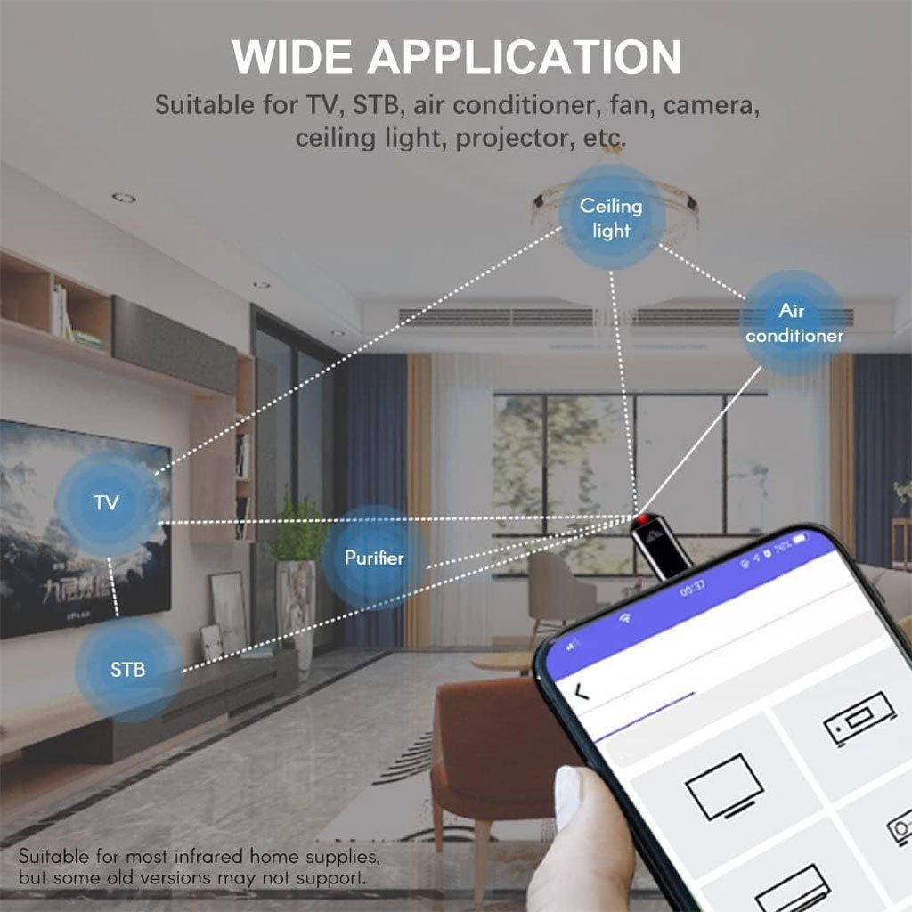 ⁦Mini Télécommande Smart infrarouge universel pour Smartphone – أداة للتحكم بالأجهزة الكهرومنزلية عن بعد⁩ - الصورة ⁦7⁩