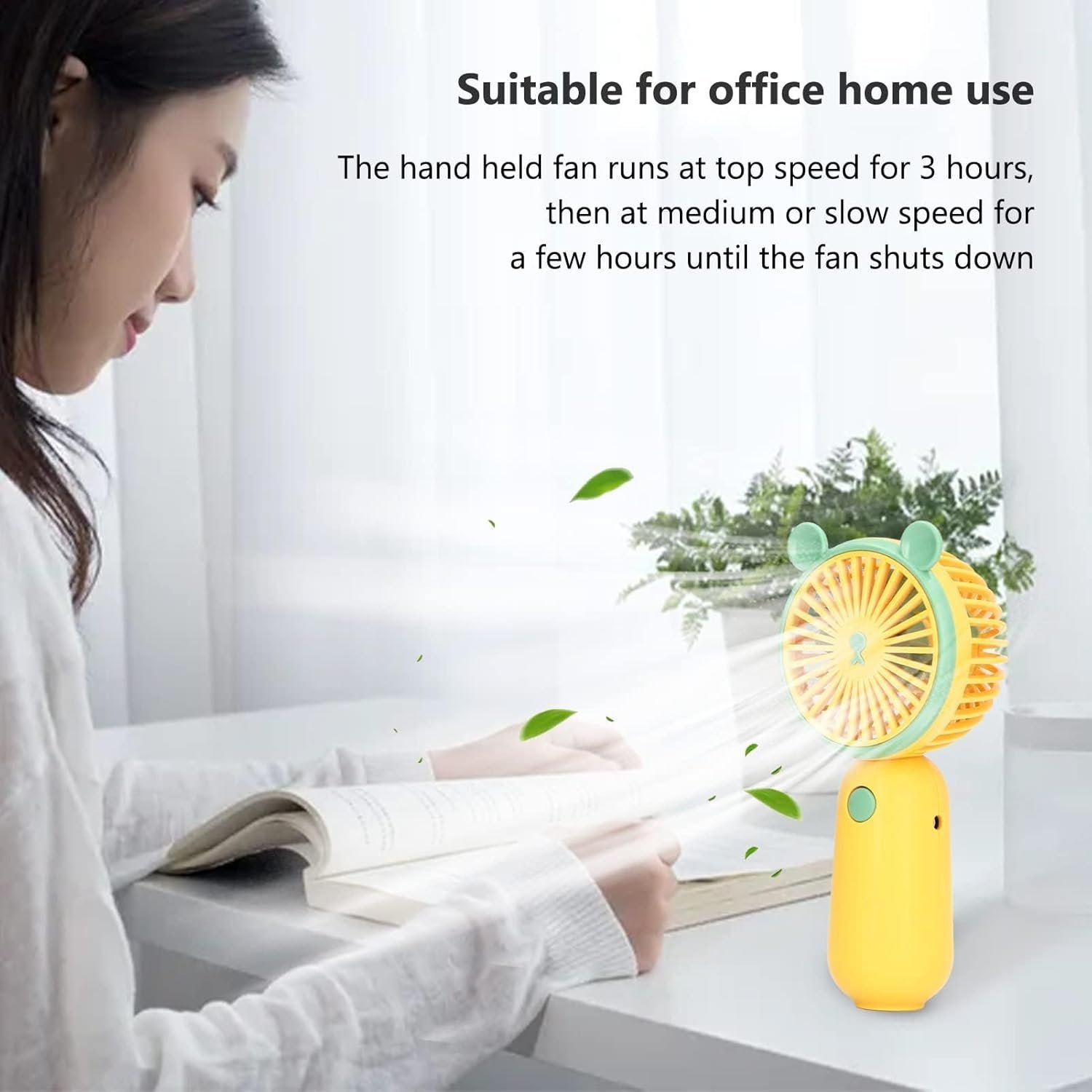 ⁦Mini Ventilateur Portable Rechargeable USB DD8009 - مروحة يد صغيرة محمولة (2 في 1)⁩ - الصورة ⁦8⁩