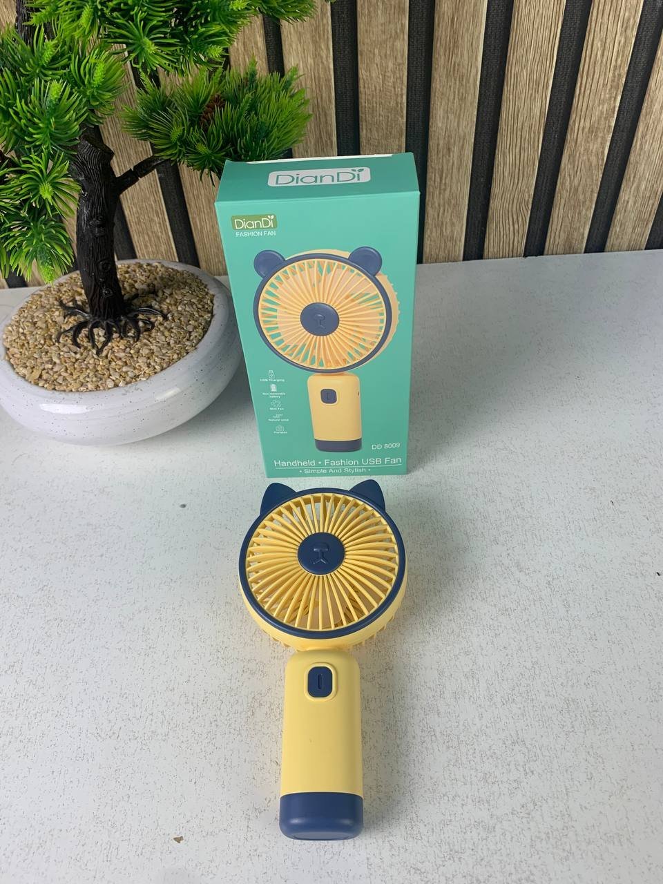 ⁦Mini Ventilateur Portable Rechargeable USB DD8009 - مروحة يد صغيرة محمولة (2 في 1)⁩ - الصورة ⁦9⁩
