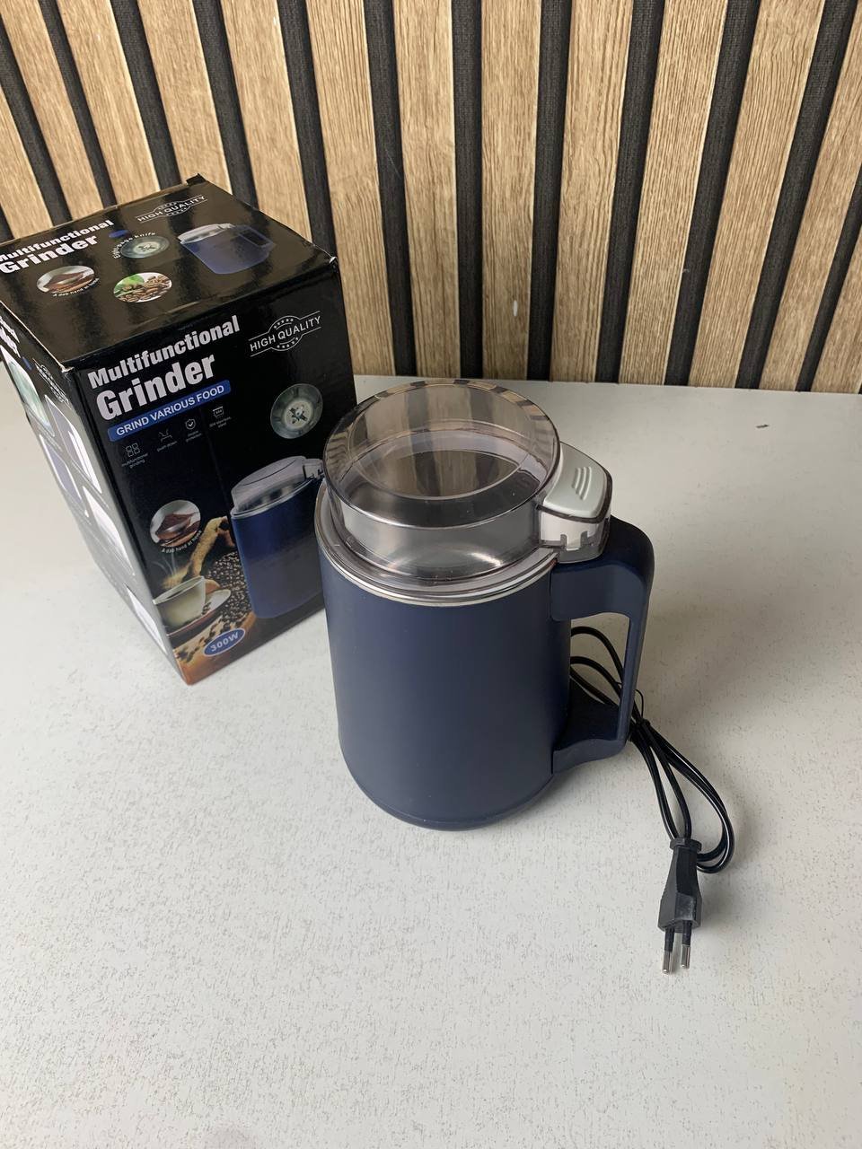 Moulin à café et grains électrique INOX 300W - مطحنة كهربائية للحبوب والتوابل - الصورة 4