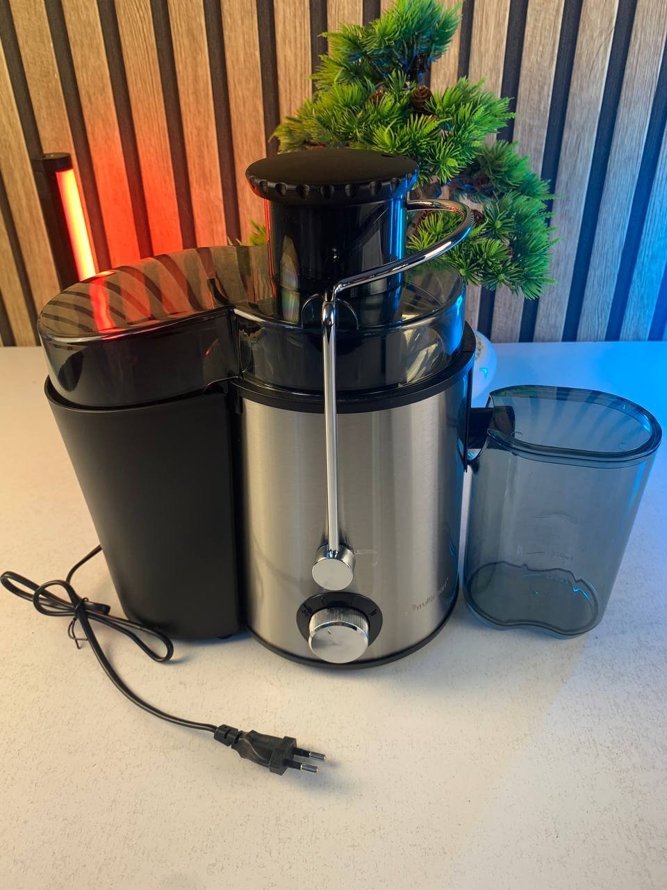 Multismart Extracteur de jus électrique 250 W à 2 vitesses pour fruits et légumes - عصارة فواكه - الصورة 10