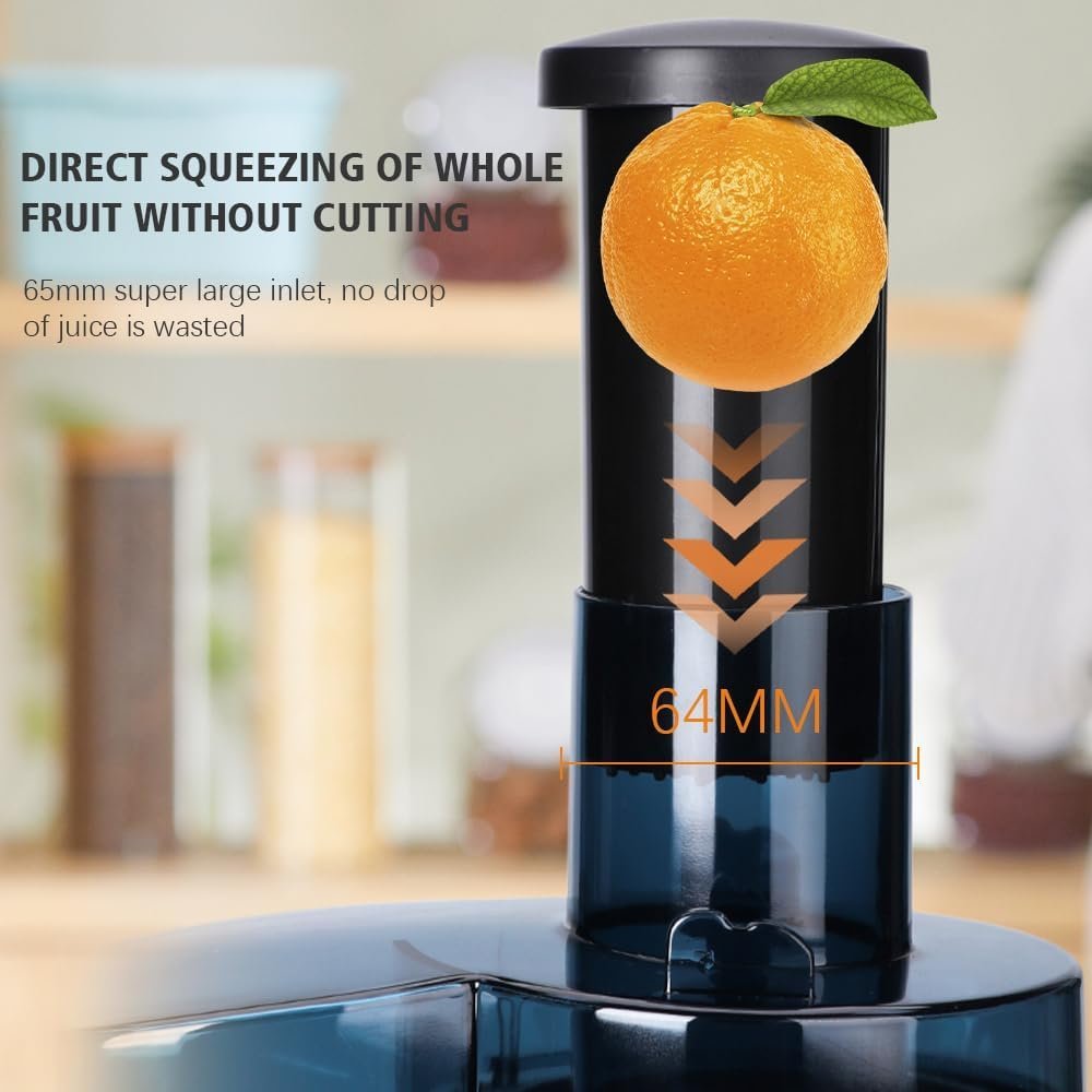 Multismart Extracteur de jus électrique 250 W à 2 vitesses pour fruits et légumes - عصارة فواكه - الصورة 6