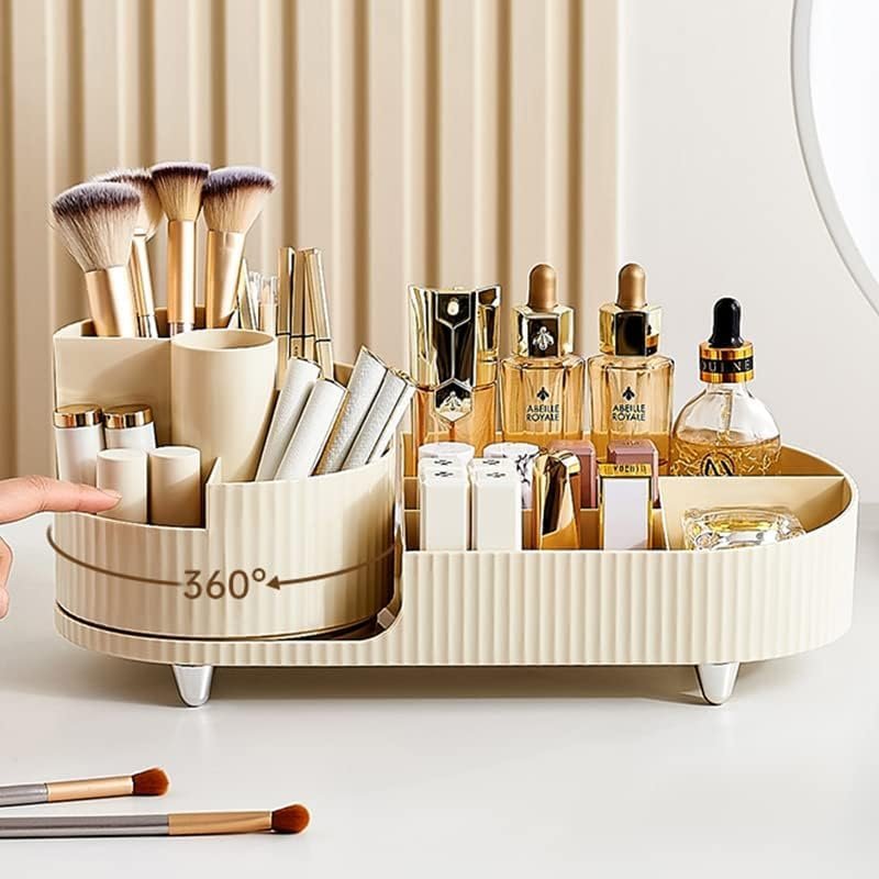 Organisateur de Maquillage Rotatif à 360° Deux Zones - منظم المكياج والأدوات الدوار 360 درجة - الصورة 5