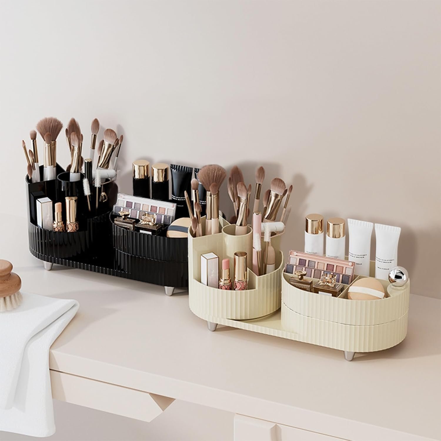 Organisateur de Maquillage Rotatif à 360° Deux Zones - منظم المكياج والأدوات الدوار 360 درجة - الصورة 8