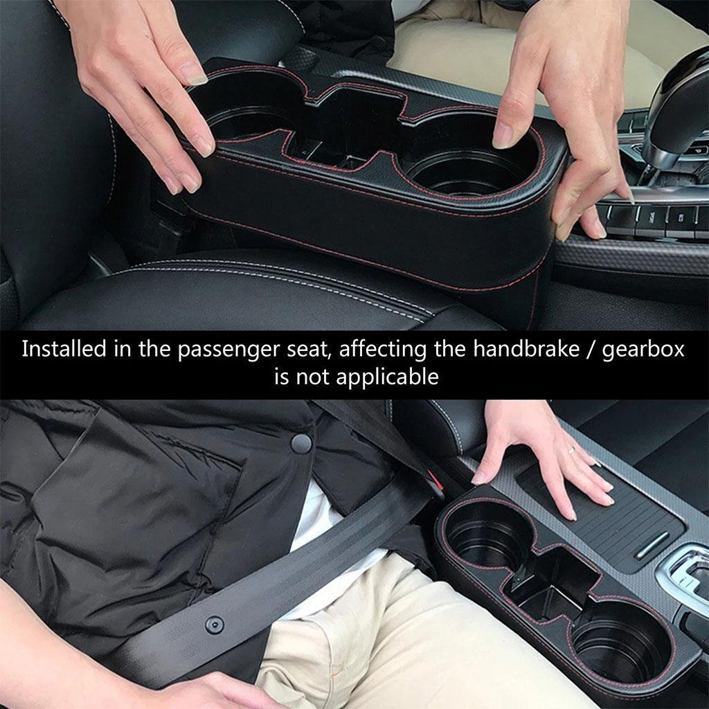 Organisateur de remplissage d’espace de voiture avec porte-gobelet - الصورة 3