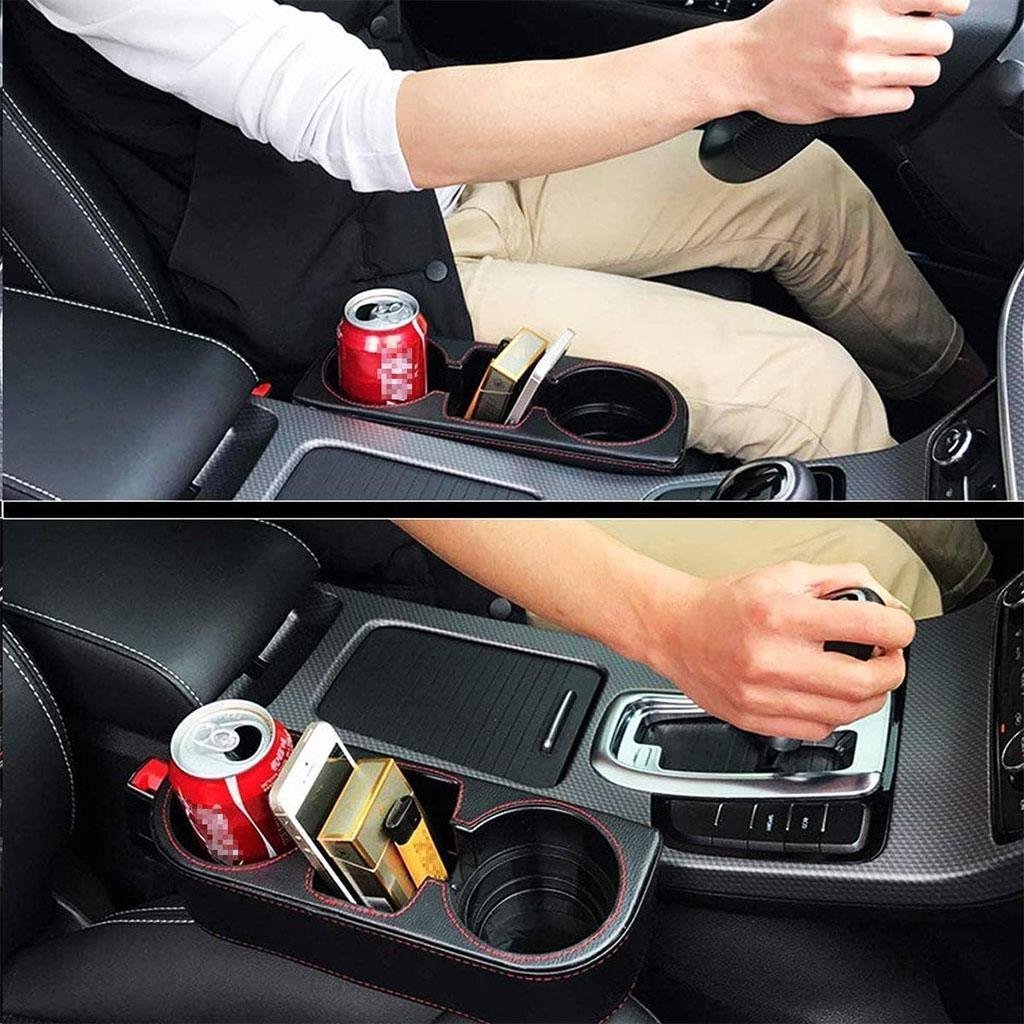 Organisateur de remplissage d’espace de voiture avec porte-gobelet - الصورة 7
