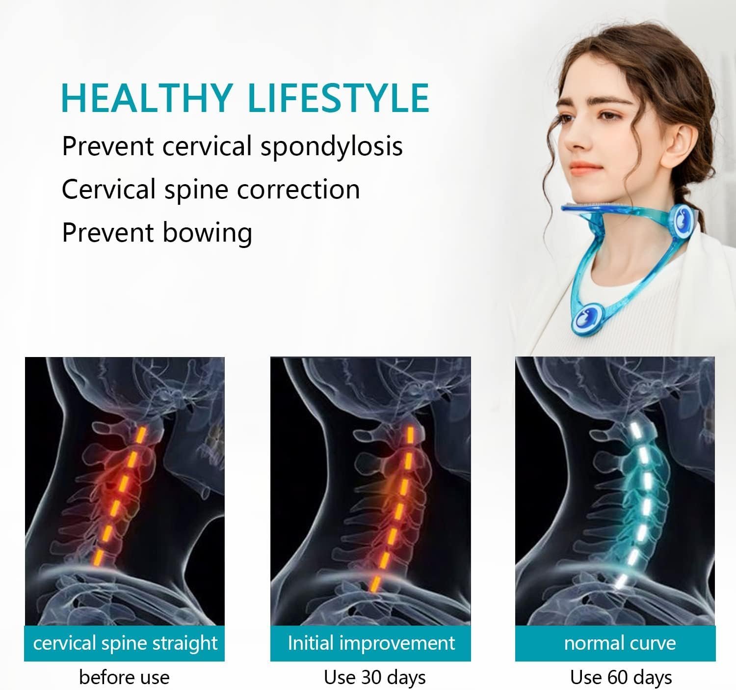 ⁦Orthèse cervicale et stabilisateur de cou ajustable pour enfants et adultes - دعامة عنق للكبار والصغار⁩ - الصورة ⁦10⁩