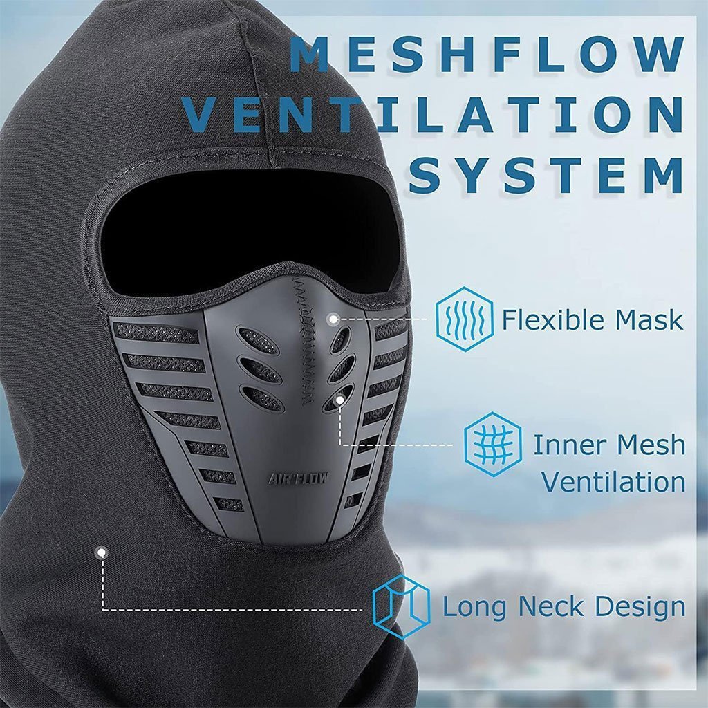 Pack Cagoule d’hiver Excefore avec gants thermiques pour écran tactile – طقم قناع وجه مع قفازات شتوية - الصورة 5