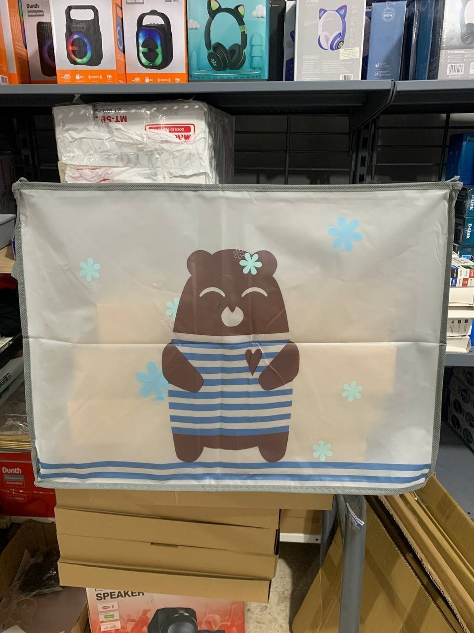 Pack 2 Sac de rangement Pliable pour vêtements à motifs de dessins animés Grande capacité - طقم2 قطع حقيبة تخزين ذات سعة كبيرة لللحاف والملابس - الصورة 3