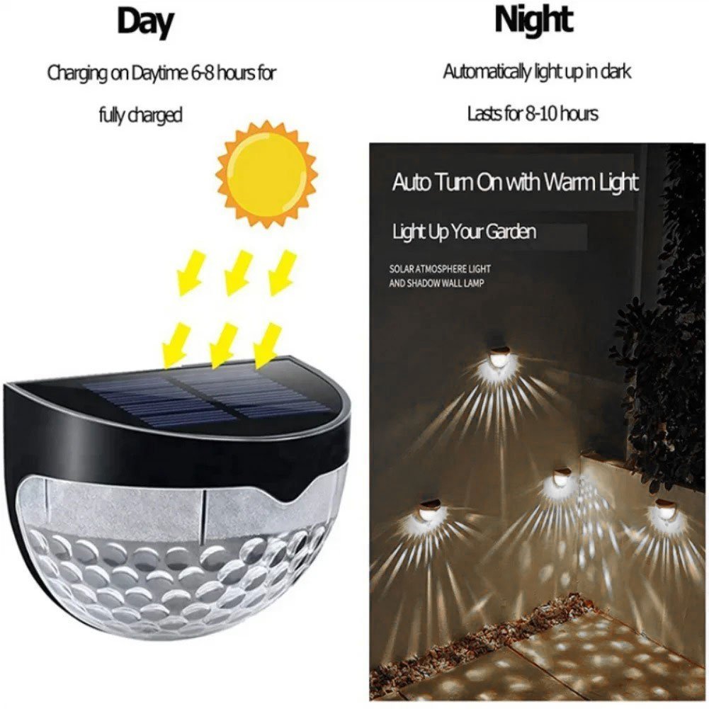 ⁦Pack 4 Lampes solaires pour clôture imperméable IP65 – مصابيح الإنارة الخارجية⁩ - الصورة ⁦8⁩