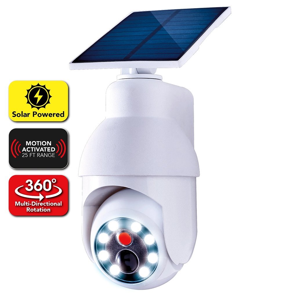 ⁦PACK X2 Fausse caméra et lampe solaire à détecteur de mouvement – مصباح ليلي على شكل كاميرة⁩ - الصورة ⁦10⁩