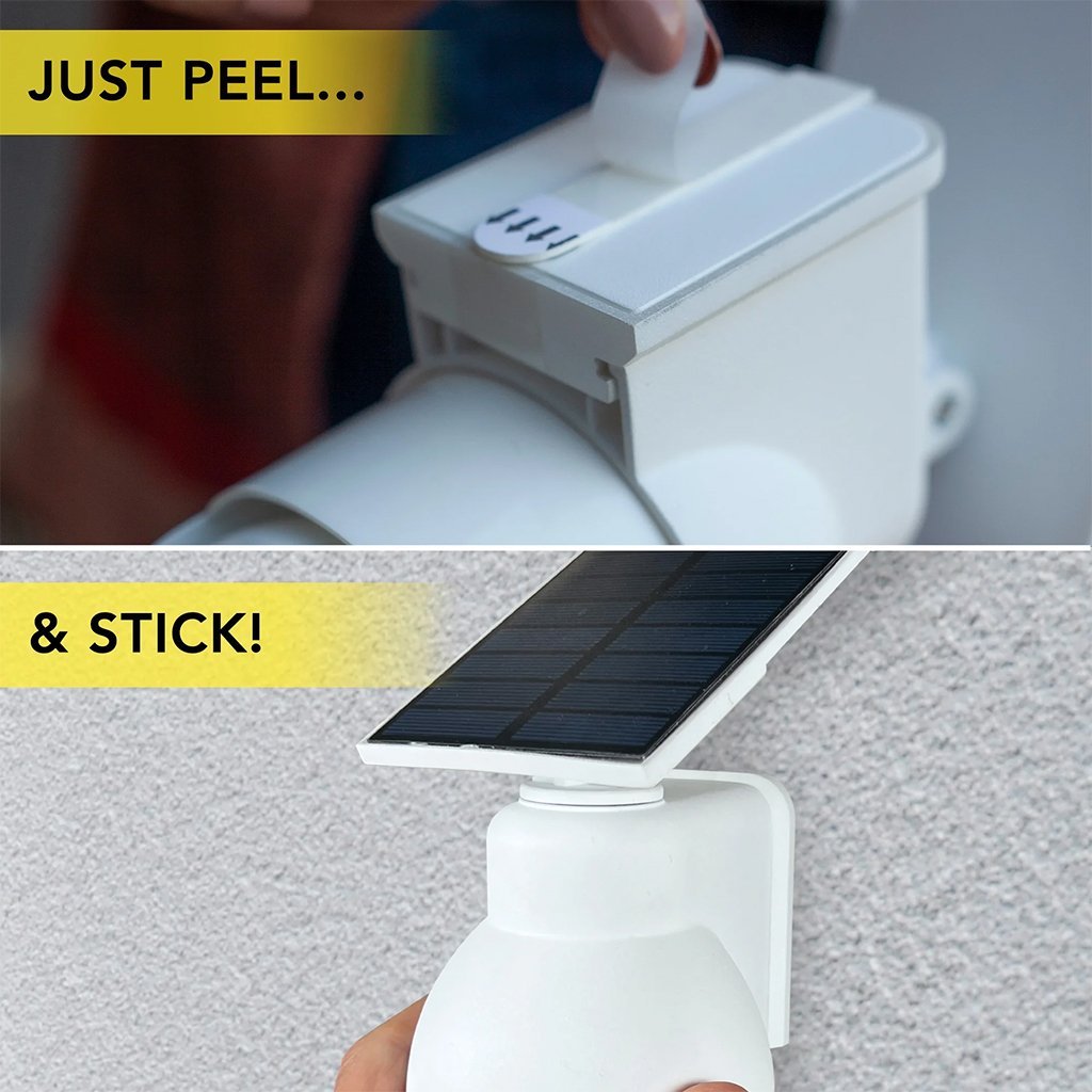 ⁦PACK X2 Fausse caméra et lampe solaire à détecteur de mouvement – مصباح ليلي على شكل كاميرة⁩ - الصورة ⁦5⁩