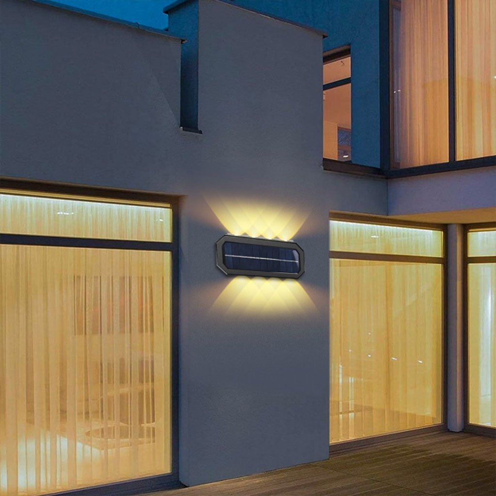 ⁦PACK X 2 Lampes Solaires Murales 8LED avec Détection de Mouvement Auto 2Pcs⁩ - الصورة ⁦2⁩