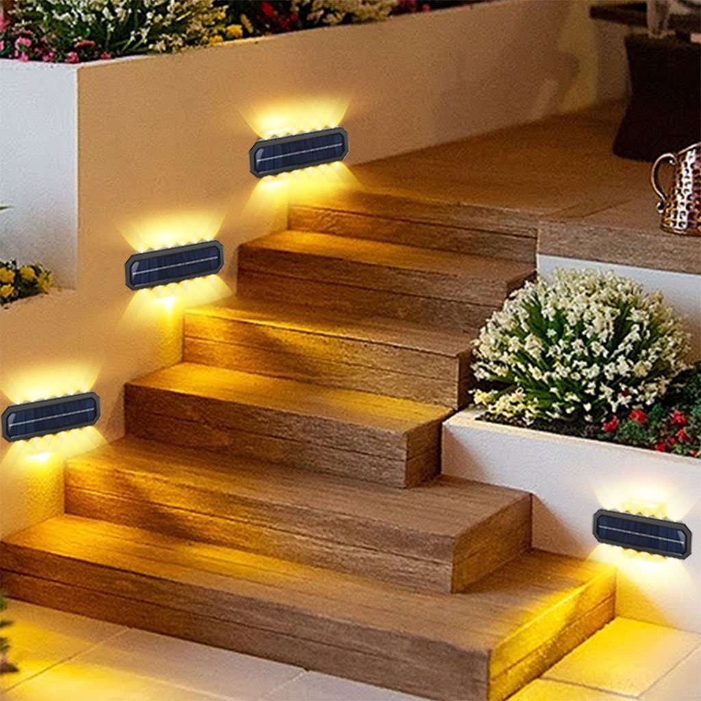 ⁦PACK X 2 Lampes Solaires Murales 8LED avec Détection de Mouvement Auto 2Pcs⁩ - الصورة ⁦3⁩