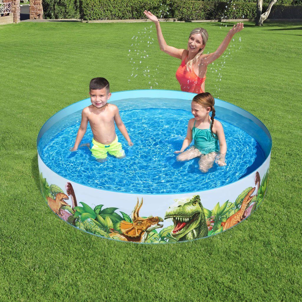 Piscine Dinosaure Ronde en Vinyle et PVC 244x46cm - الصورة 4