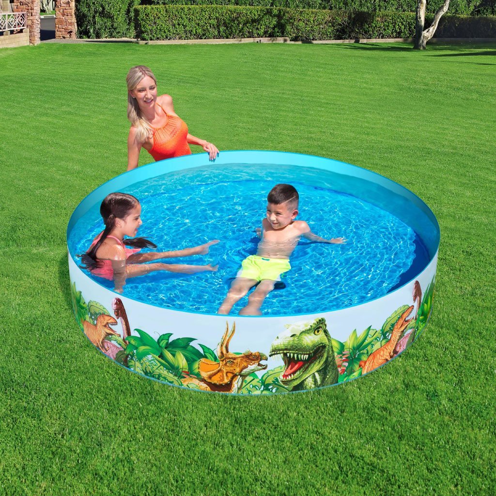 Piscine Dinosaure Ronde en Vinyle et PVC 244x46cm - الصورة 5