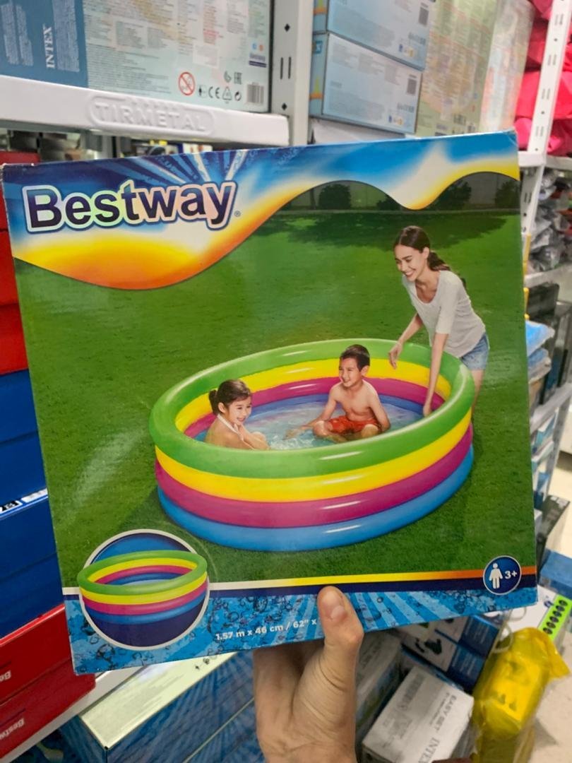 ⁦Piscine Gonflable Arc-en-Ciel 157 cm x 46 cm Bestway #51117⁩ - الصورة ⁦2⁩