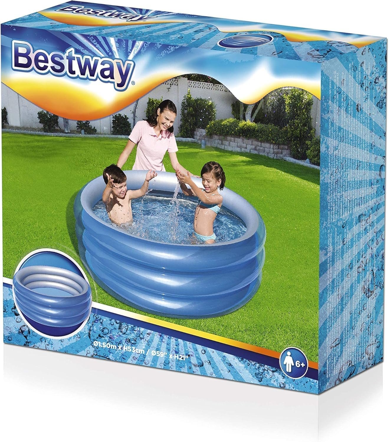 Piscine Gonflable Enfant Bestway 51041 Design Aquarium - مسبح الأطفال الدائري المنفوخ - الصورة 8