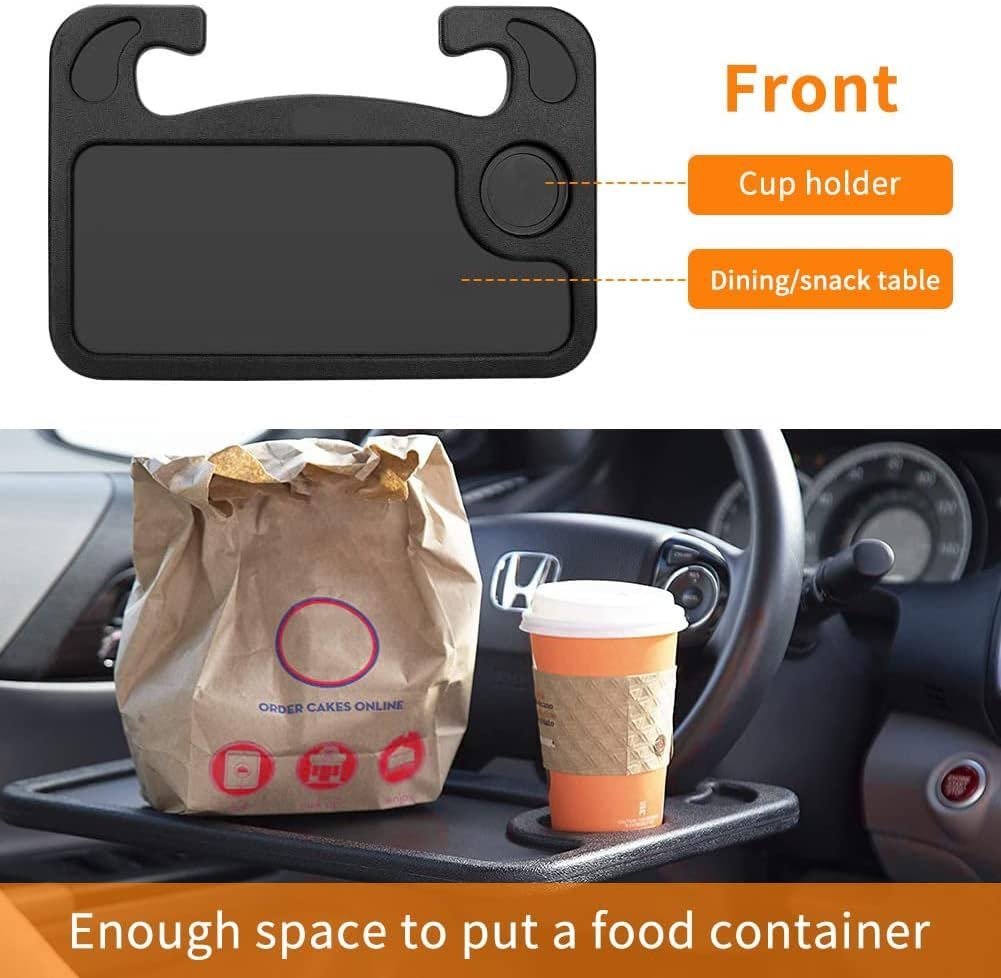 Plateau de Volant de Voiture Polyvalent Double Face - طاولة عجلة القيادة المحمولة للسيارة - الصورة 2