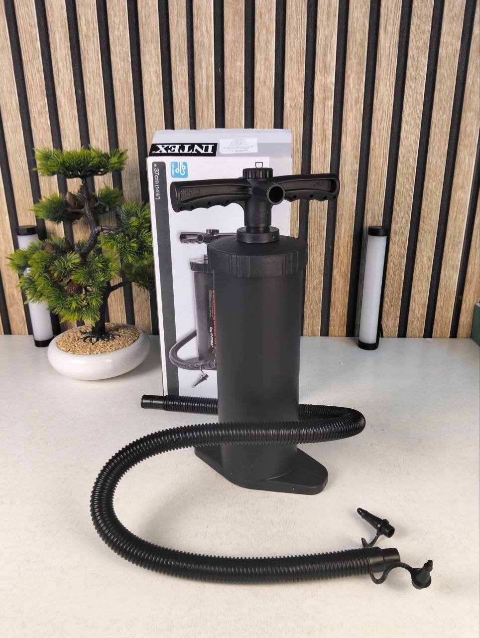 Pompe À Main Double Quick III Hi-Output Intex 68605 Multi-Embouts - مضخة إنتكس اليدوية عالية الكفاءة ذات الضخ المزدوج (37 سم) - الصورة 3