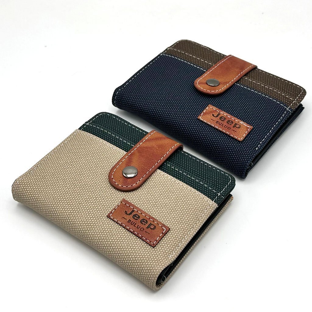 Portefeille Jeep pour Homme Conception en tissu résistant avec des accents en cuir - محفظة نقود وبطاقات - الصورة 7