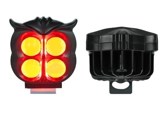 Projecteur Antibrouillard LED Forme Chouette 40W - Éclairage Jaune/Blanc ET Devil Eye Rouge - مصابيح ضباب ليد بتصميم عين البومة - الصورة 13