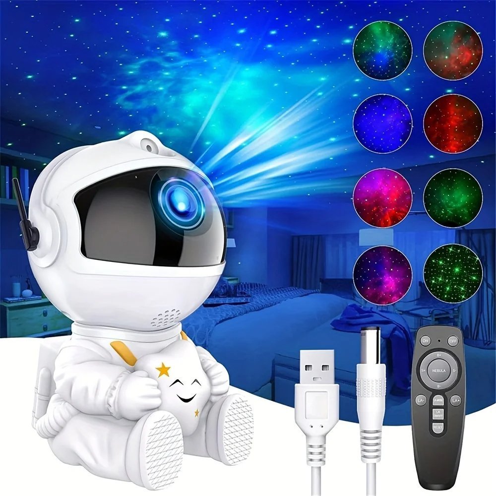Projecteur LED Astronome Galaxy atmosphère étoilée, veilleuse LED pour chambre à coucher - مصباح رائد الفضاء