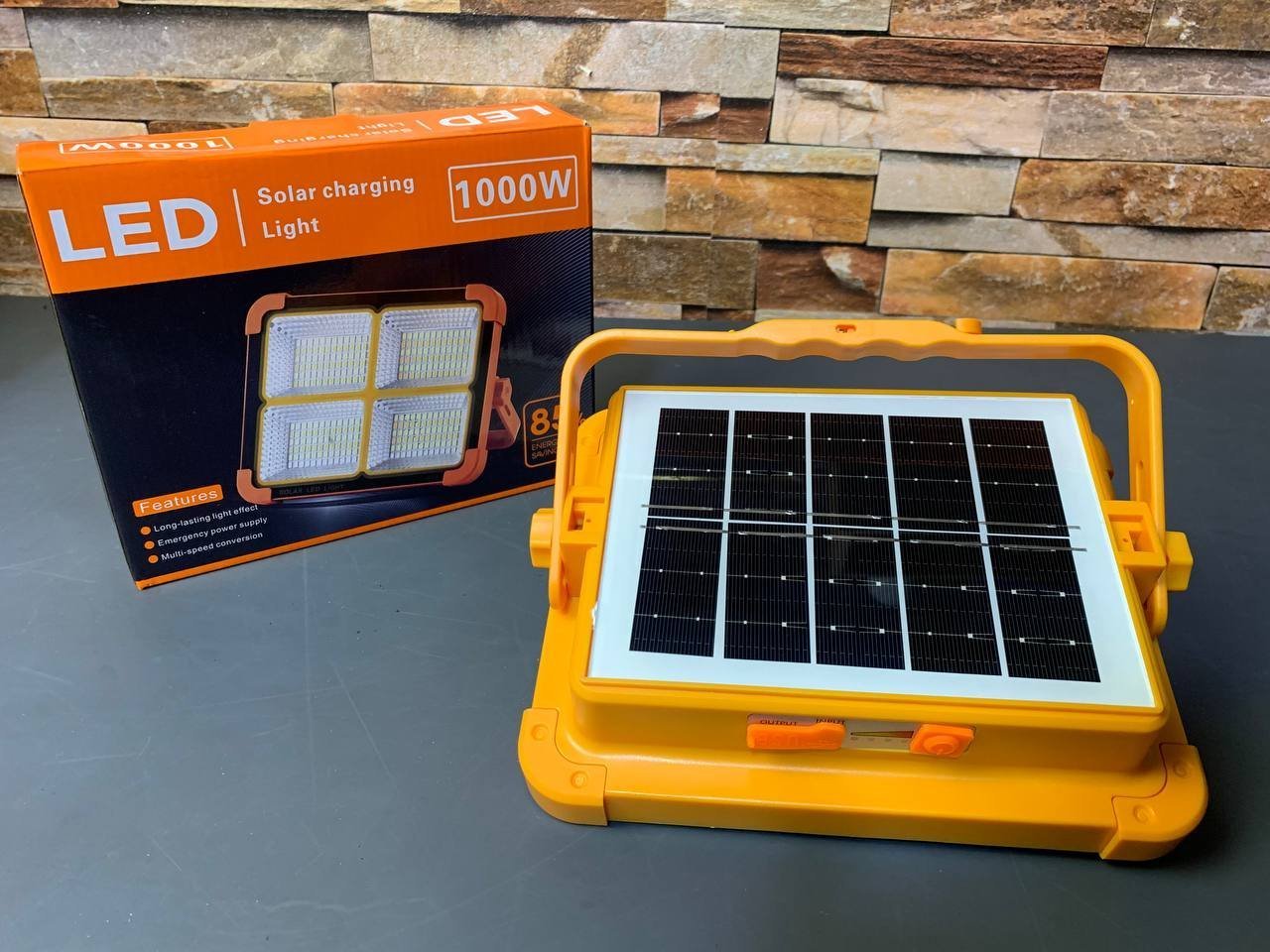 Projecteur Solaire étanche Rechargeable 4 modes Déclairage Power-Bank 1000W - الصورة 9