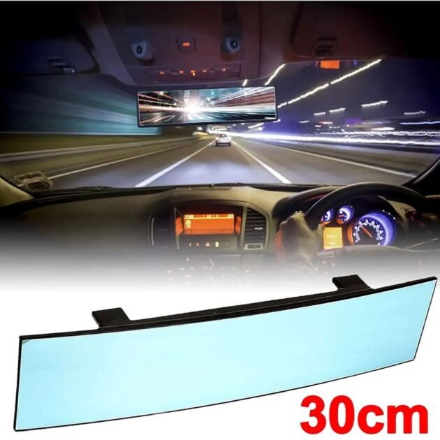 Rétroviseur panoramique de voiture grand angle.